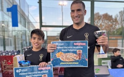 Guillem Pazos y Guillermo Pazos, Campeones del 25º Torneo Circuito Telepizza Padres e Hijos Nivel 3