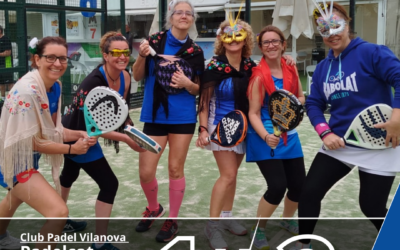Nuestro equipo Padelcat Femenino C – Blue Girls pierde 1-2 contra el Crazyxpadel