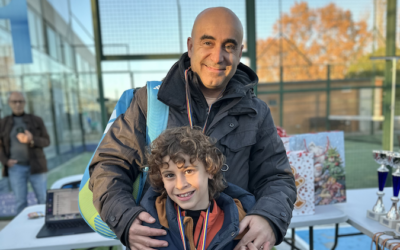 Juno Mora y Xavi Mora, Campeones de Consolación del 30º Torneo Circuito Telepizza Padres e Hijos Nivel 1