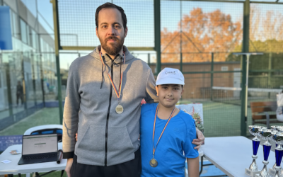 Pol Vela y José Vigo, Campeones de Consolación del 30º Torneo Circuito Telepizza Padres e Hijos Nivel 3