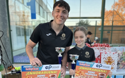 Lara Belas y Lucas Belas, Campeones del 30º Torneo Circuito Telepizza Padres e Hijos Nivel 4