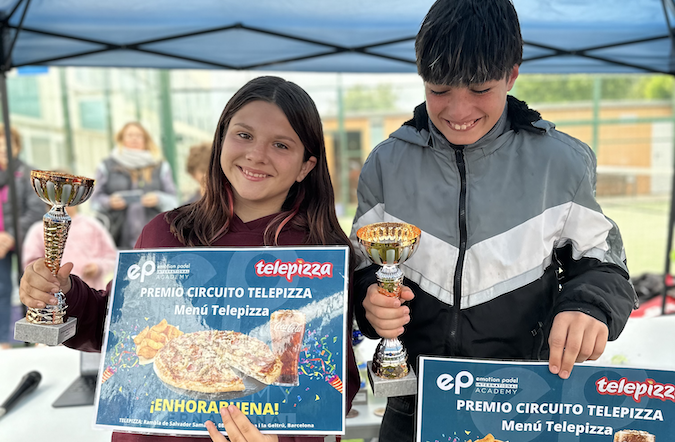 Arlet Torbellino y Juan José Torbellino, Campeones del 27º Torneo Circuito Telepizza Nivel 2